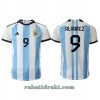 Argentina Julian Alvarez 9 Hjemme VM 2022 - Herre Fotballdrakt